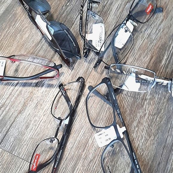 SEVEN PAIRS Prescription-ready Eyeglass Frames, Rx'able men Polarized Clip-Ons - Picture 7 of 7